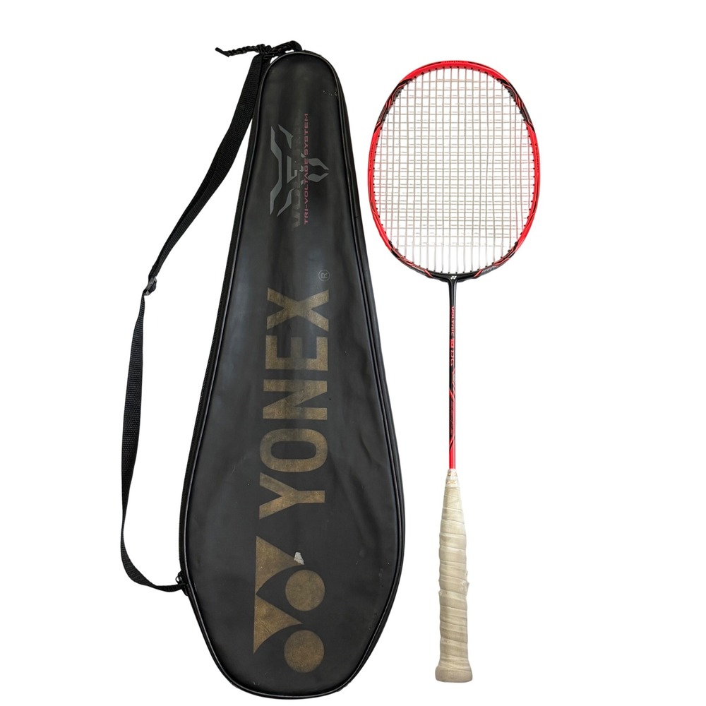 Yonex Voltric 10 DG Badminton Racquet with Tri-Voltage System and Case Black Red